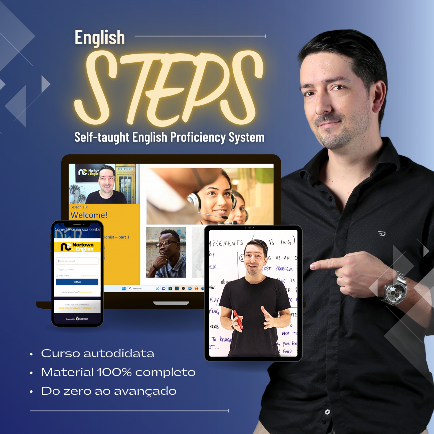 Nortown English - English STEPS - Médio (Intermediate)